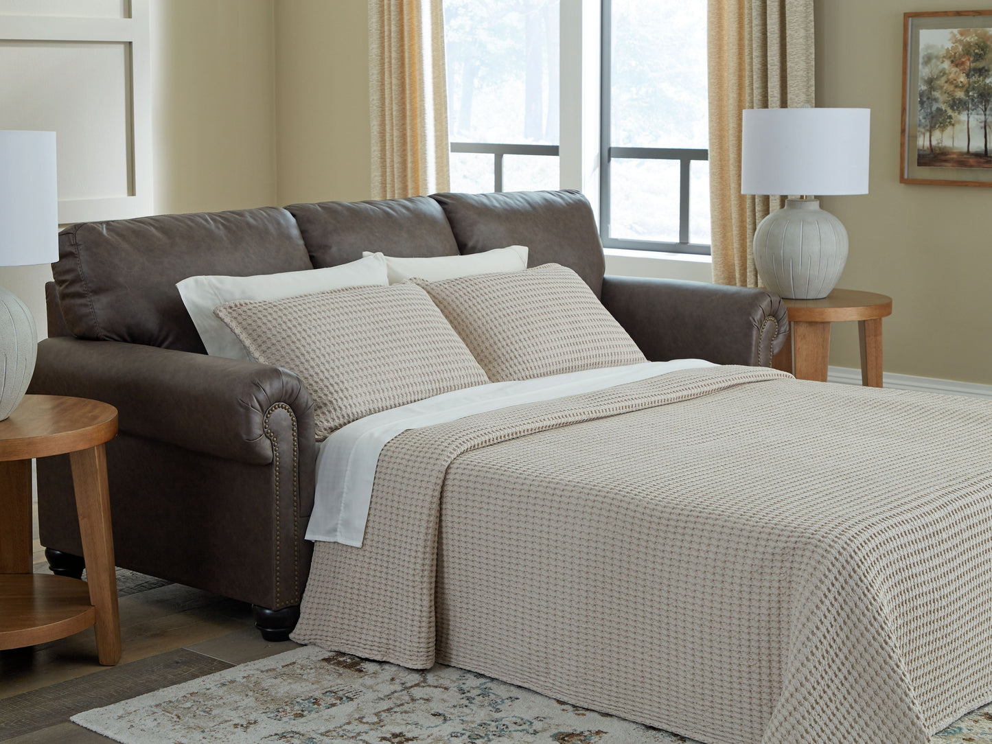 Roxmere - Umber - Queen Sofa Sleeper