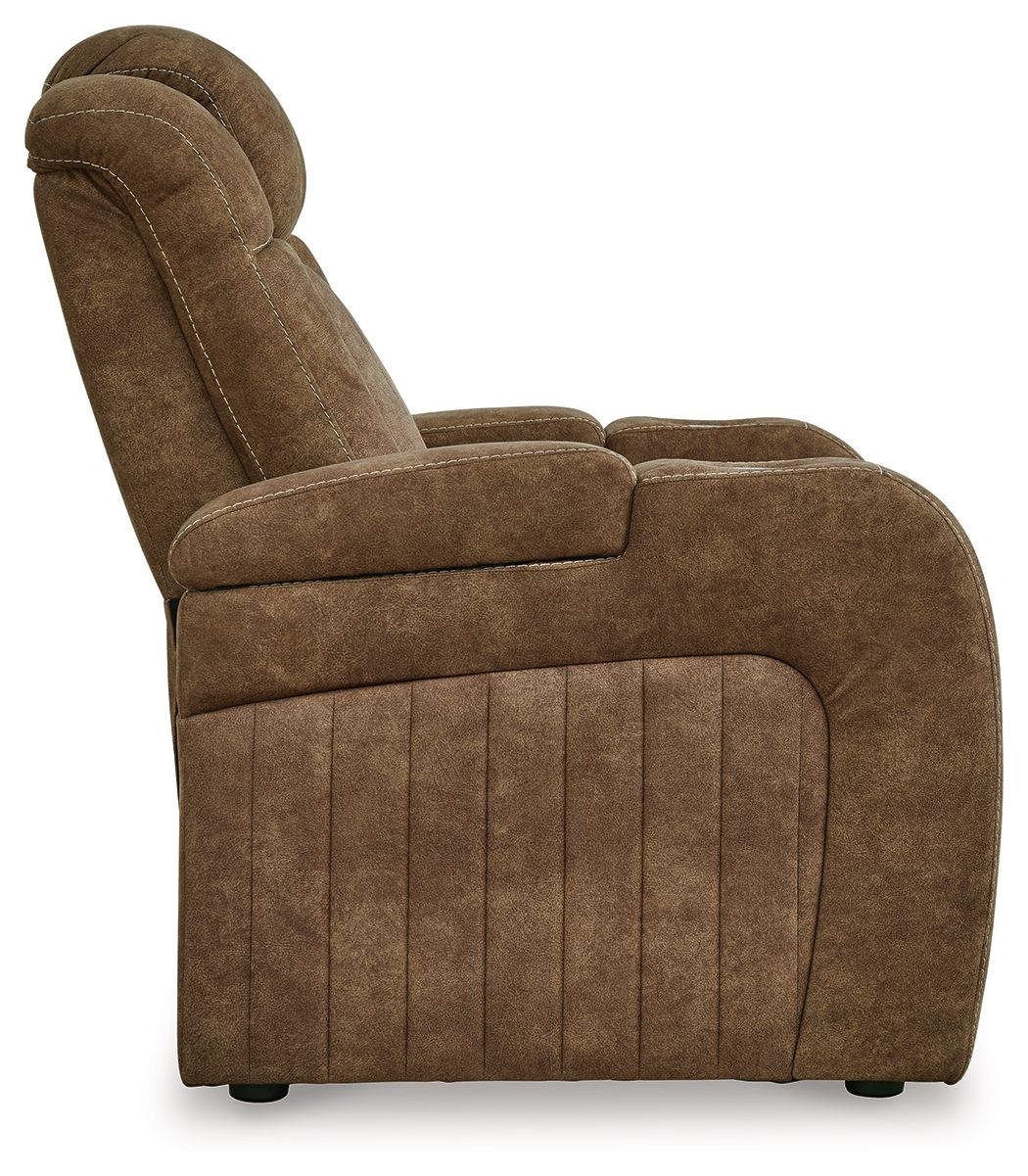 Wolfridge - Brindle - Power Recliner/Adj Headrest