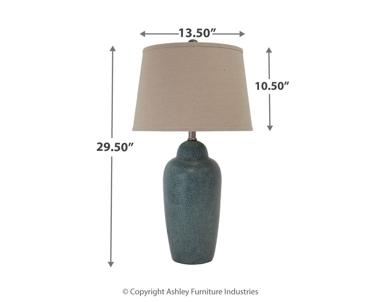 Saher - Green - Ceramic Table Lamp  - Earthy Ceramic