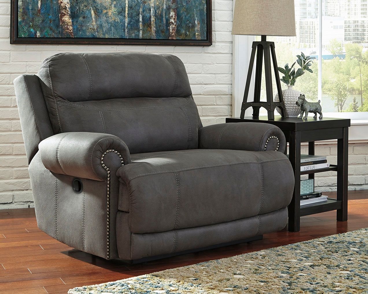 Austere - Gray - Zero Wall Recliner