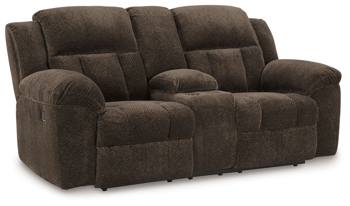 Frohn - Dbl Reclining Loveseat With Console