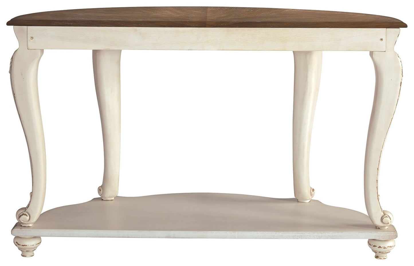 Realyn - White / Brown - Sofa Table