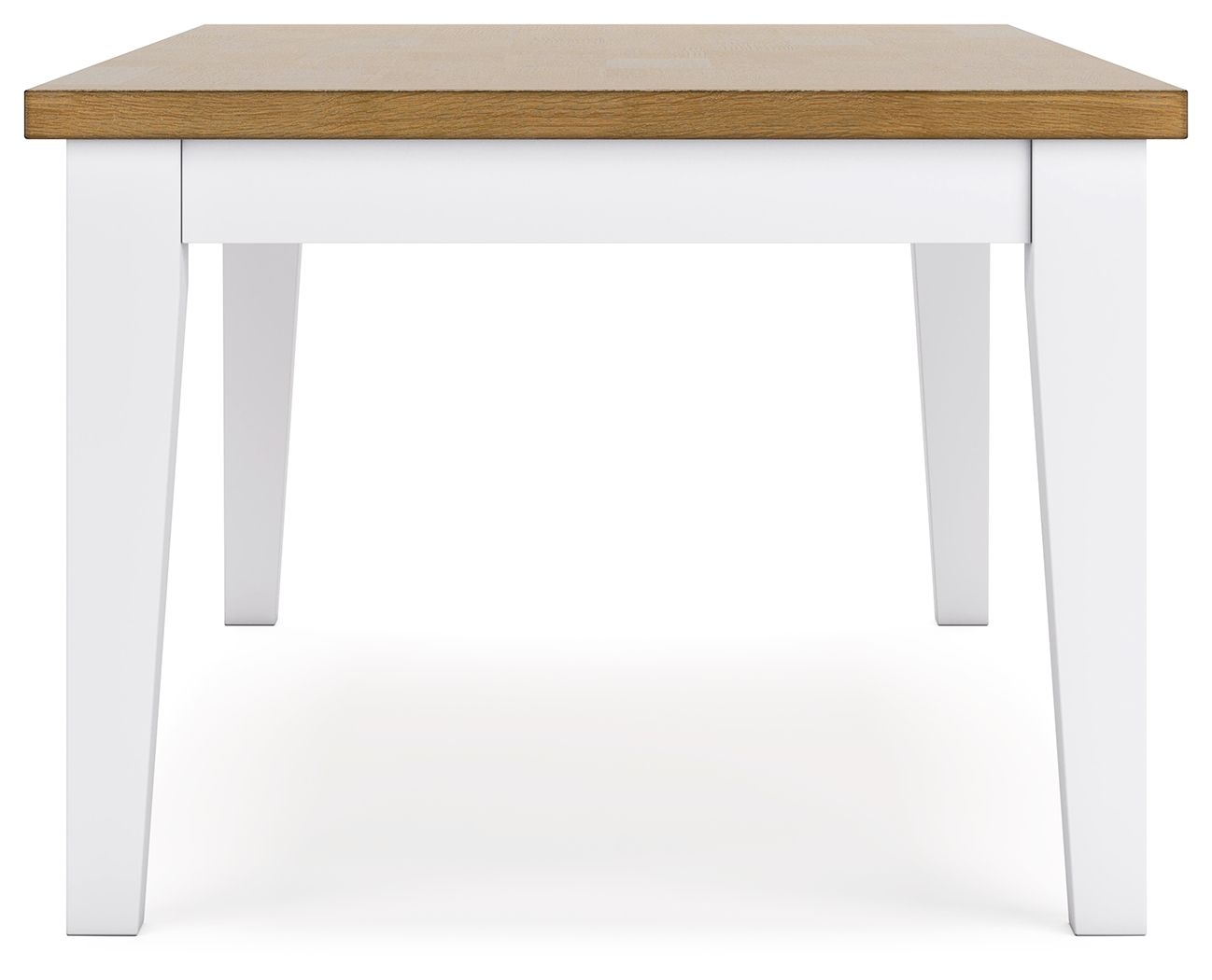 Ashbryn - White / Natural - Rectangular Dining Room Table