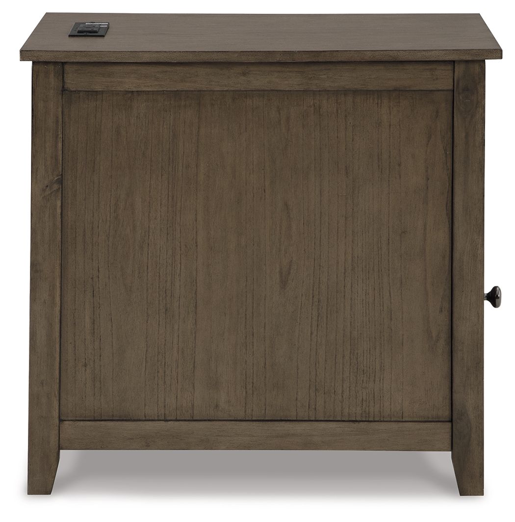 Treytown - Grayish Brown - Chair Side End Table