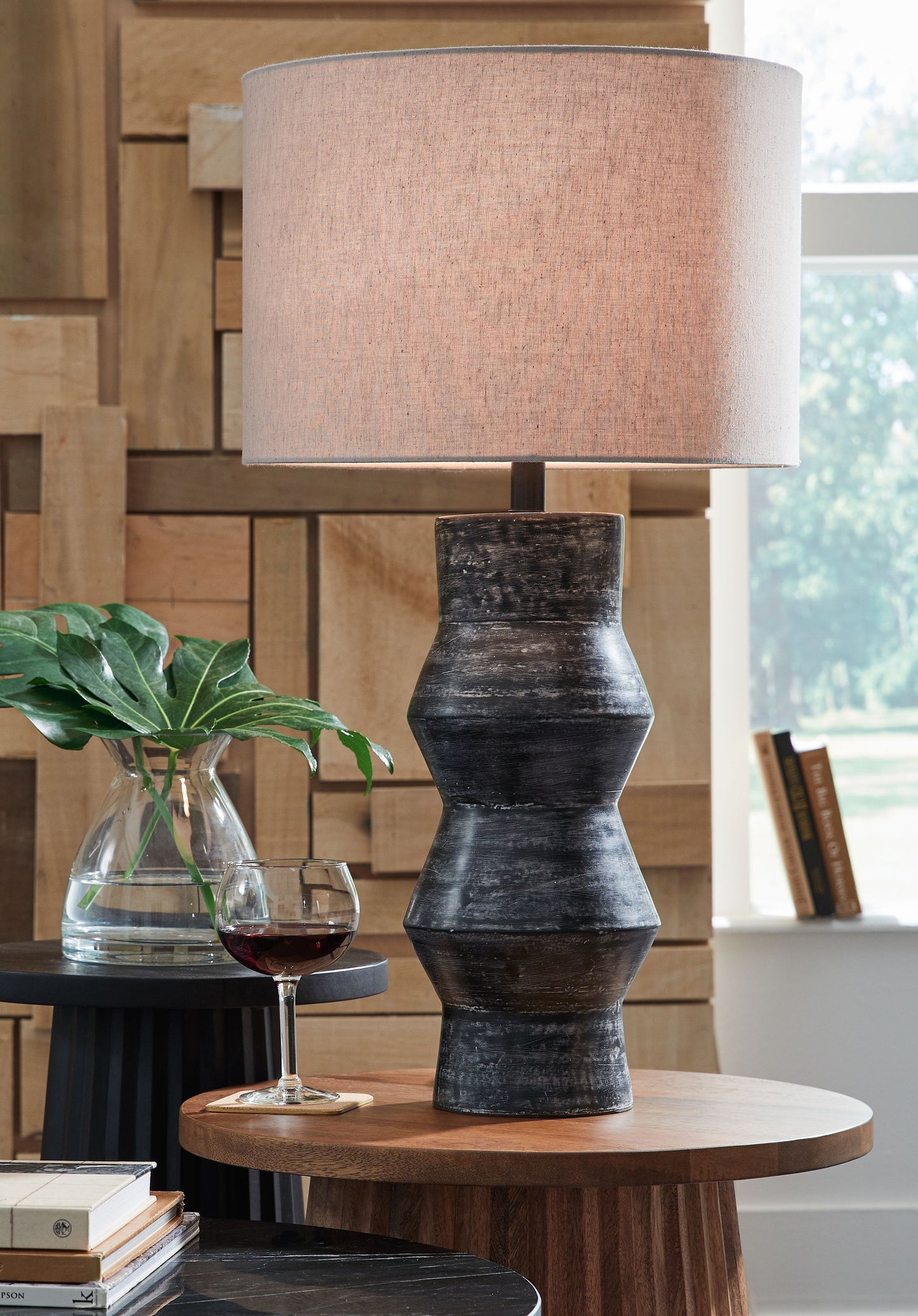 Kerbert - Distressed Black - Terracotta Table Lamp