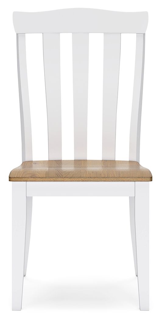 Ashbryn - White / Natural - Dining Room Side Chair (Set of 2)