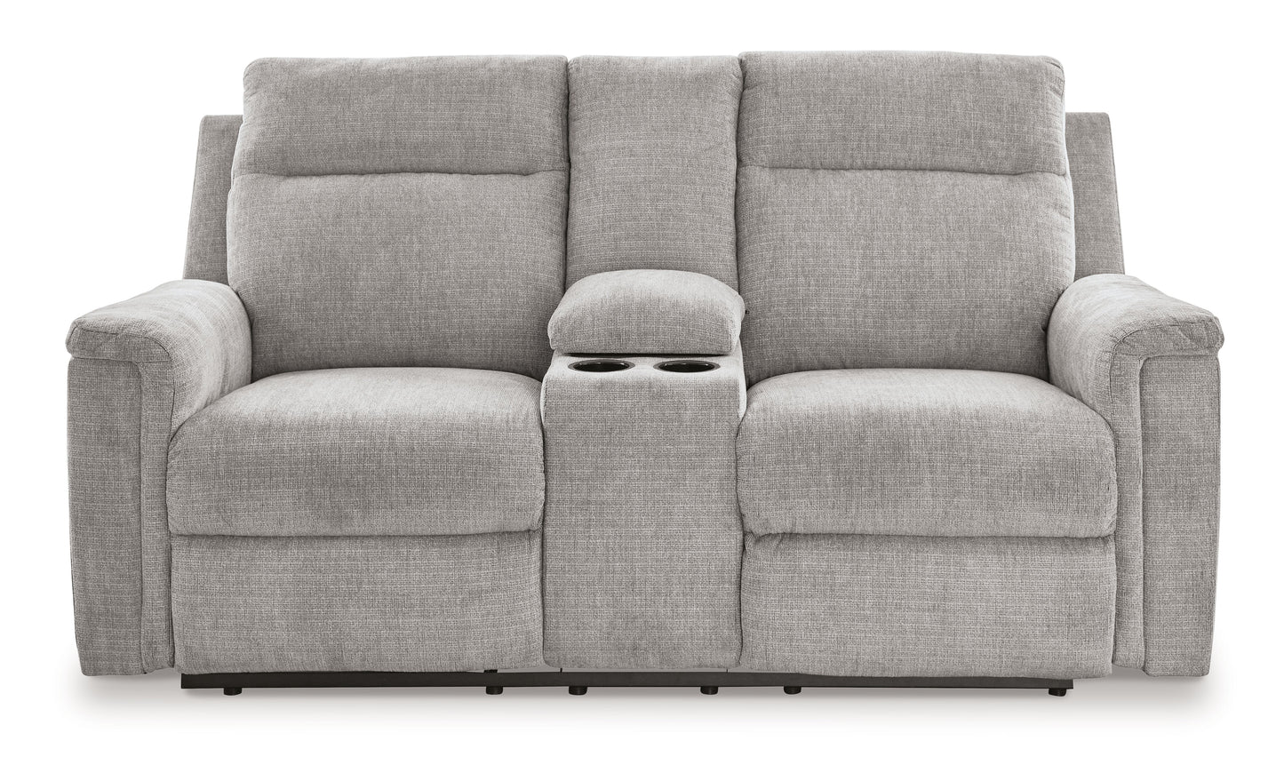 Barnsana - Dbl Power Reclining Loveseat With Console