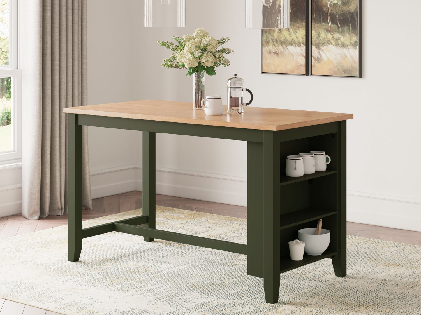 Gesthaven - Rectangular Dining Room Counter Table