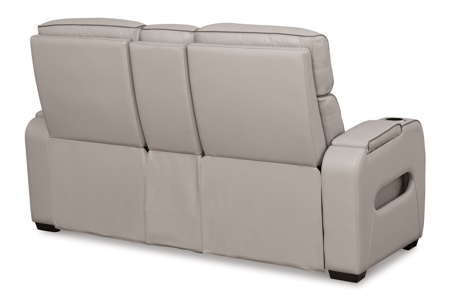 Boyington - Power Reclining Loveseat With Console/Adj Hdrst