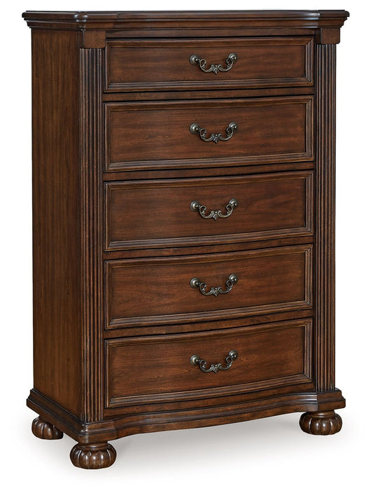 Lavinton - Brown - Five Drawer Chest