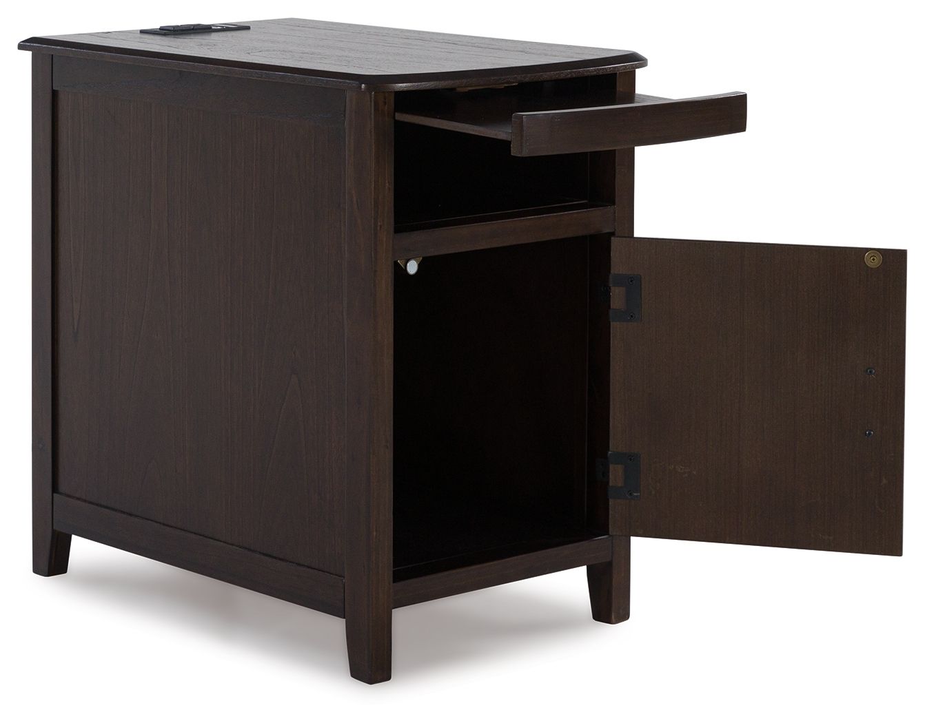 Devonsted - Dark Brown - Chair Side End Table