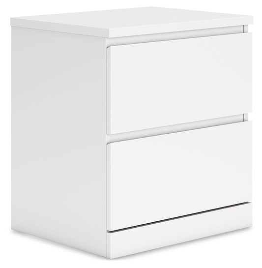 Onita - White - Two Drawer Night Stand