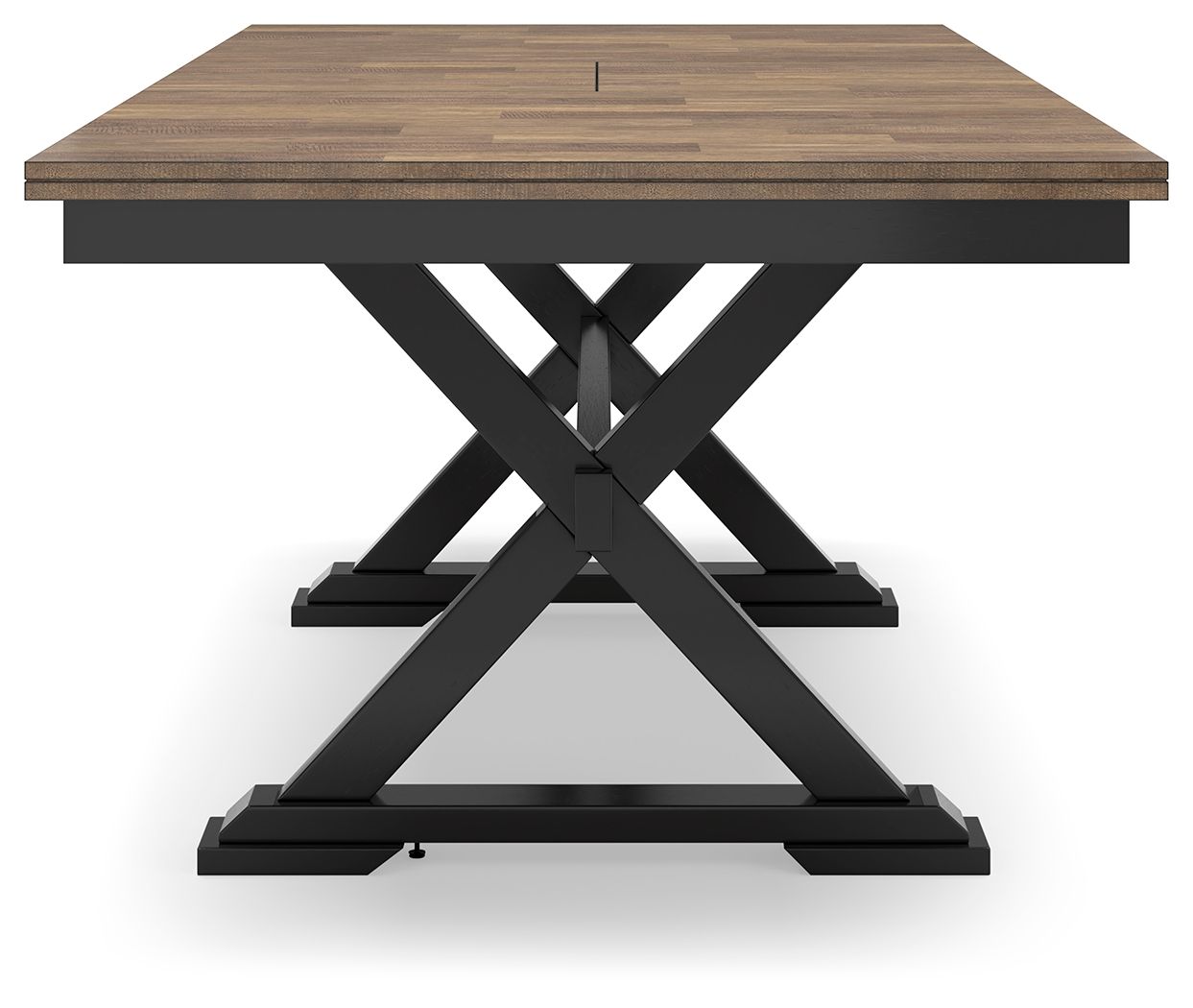 Wildenauer - Brown / Black - Rectangular Dining Extension Table